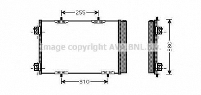 AVA QUALITY COOLING pe5291d -  Конденсатор, кондиционер